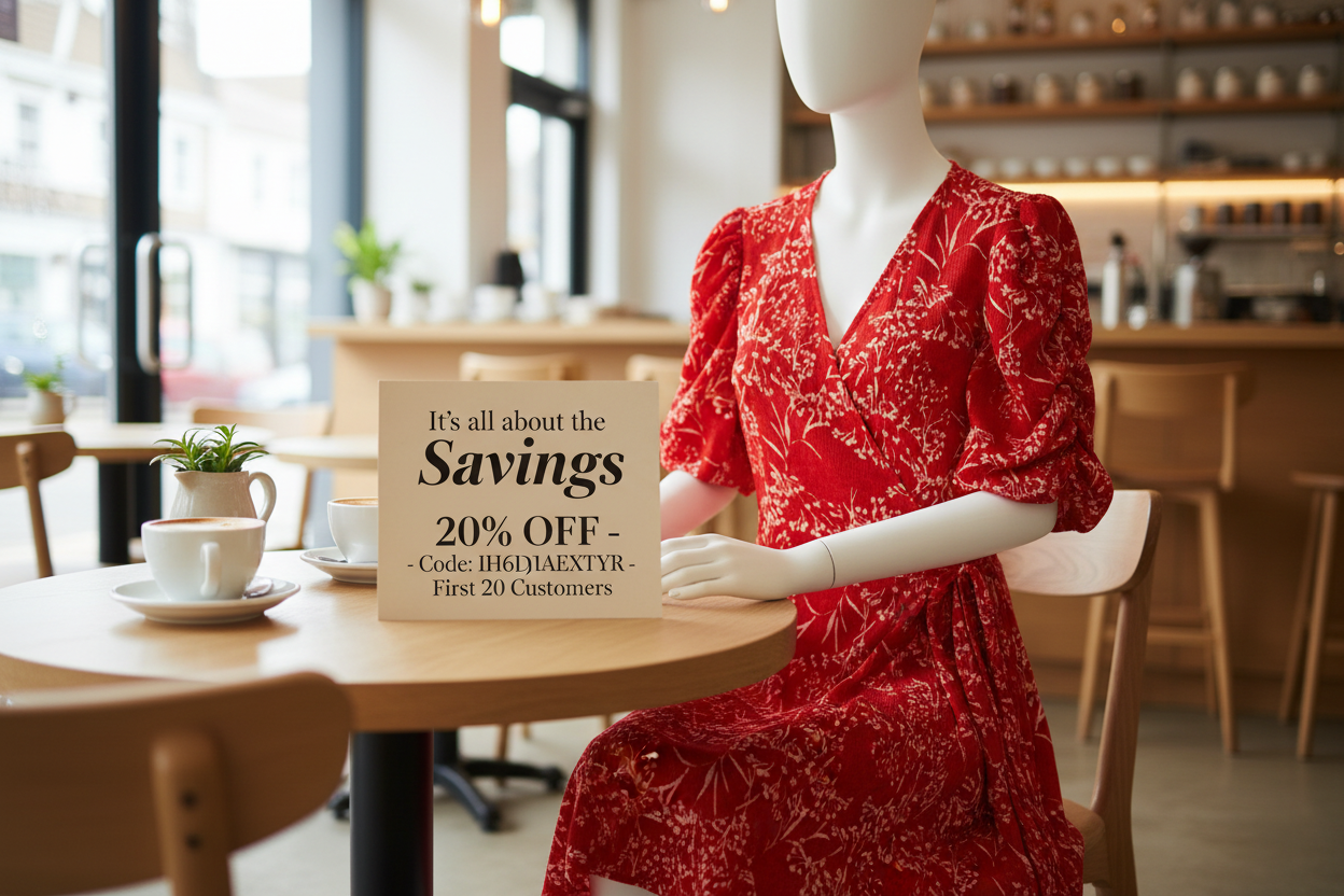 Next Red Floral Crinkle UK 20 Tall Wrap Design Formal Casual Midi Dress