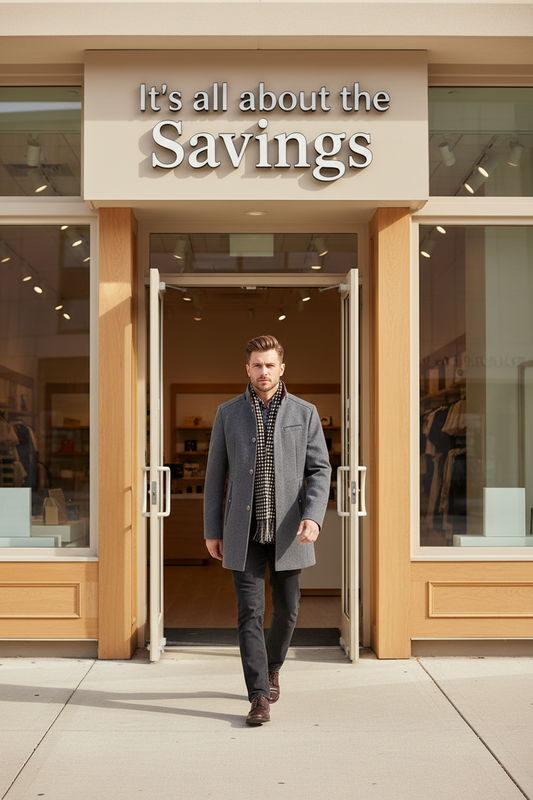 Men's Grey Winter Wool Blend Overcoat Thick Warm Single Breasted Business Trench Coat