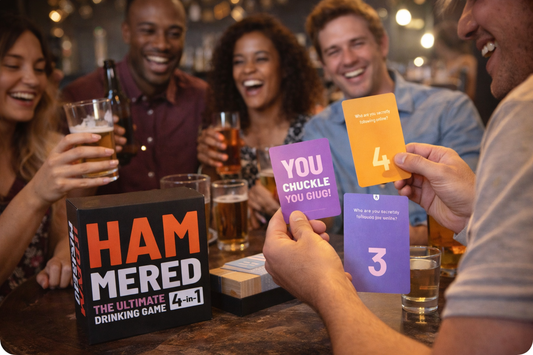 Hammered Ultimate Drinking 400 Fun Dares, Challenges & Questions Card Game