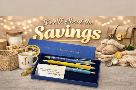 Elegant Van Gogh Appreciate Series Writing 3 Pen Gift Boxed Set
