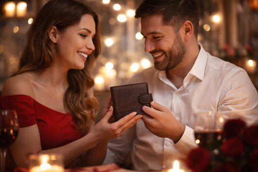 Mens Unisex Soft Brown Vegan Leather Wallet, Coin Pocket ID Card Windows, Card Slots, Money Slots & Zipped Pocket Bifold Wallet